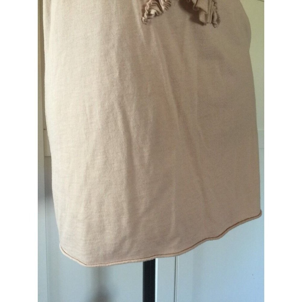 CAbi Cameo Beige Jersey Stretch Ruffle Flutter - Picture 4 of 8